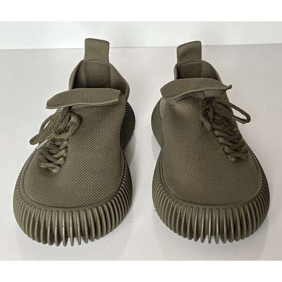 NIB $920 Bottega Veneta Men\'s Tech Knit Stretch Khaki Sneakers 9 US (42) 690112 main image 8